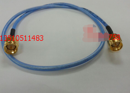 Import RG405 Half Johan SMA-JJ Radio Frequency Testing Line Semi-soft blue SMA Gong The public microwave high frequency RF jumper