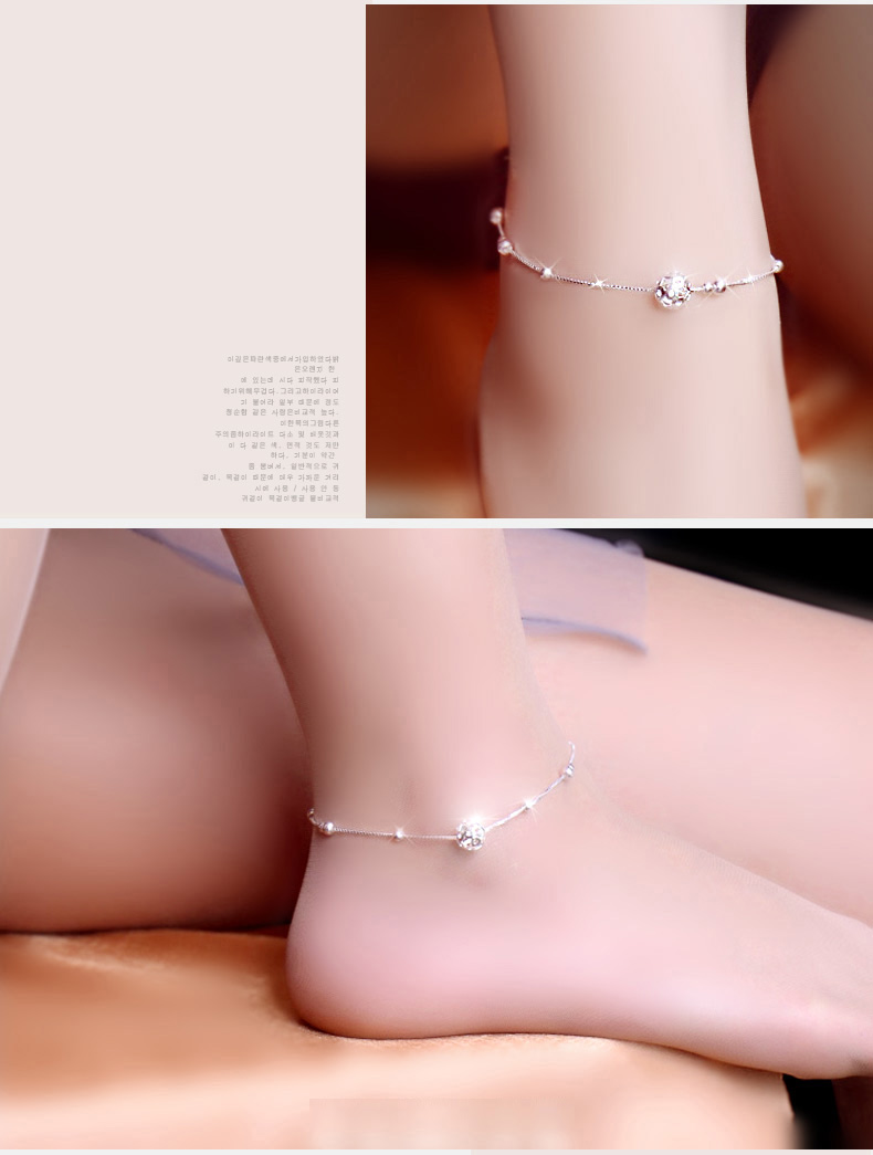 Chaine de cheville Femme en Argenterie - Ref 3103818 Image 14