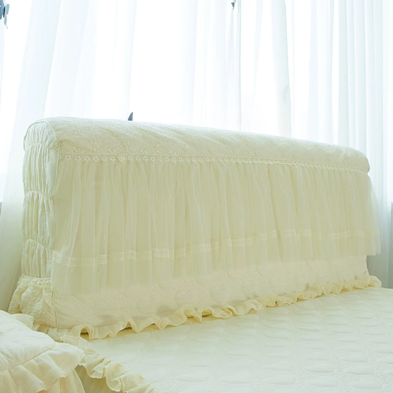 Váy ngủ bằng vải cotton dày phủ giường đơn mảnh Phiên bản Hàn Quốc của Bộ giường công chúa váy chống trượt Váy Simmons bảo vệ