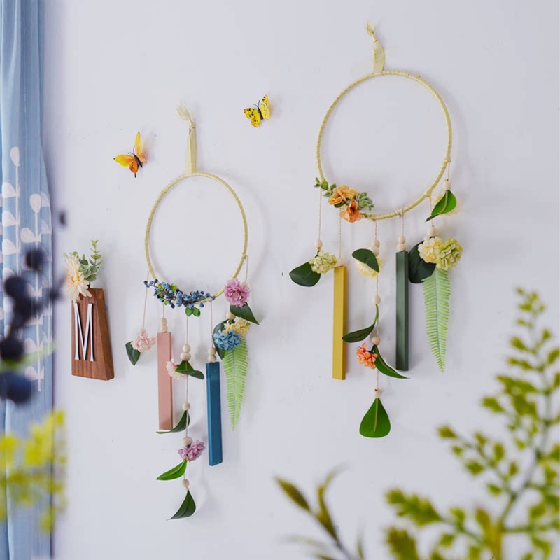 Field Garden Cosy Decoration Flower Ring Living-room Dining Room Dining Hall Wall Decoration Hanging Decoration Door Hall Bedrooms Xuanguan Wall Decoration Wall Decoration