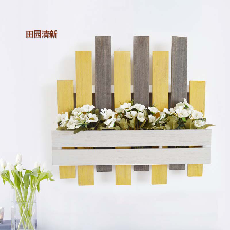 Field Garden Wall Decoration Solid Wood Electric Meter Box Shelter Decoration Case Xuanguan Flower Arrangement Decoration Living-room Wall-mounted Creative Countryside Hanging Decoration