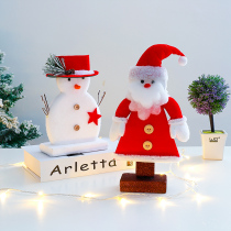 Huachi Christmas Crafts Foam Snowman Santa Claus Office Desktop Ornaments Christmas Decoration Supplies