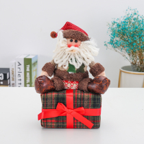 Huachi Christmas decorations gift box Christmas Eve fruit box creative printing snowman elk candy box new product