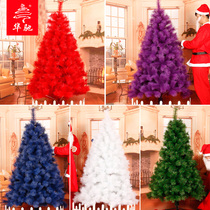 Huachi 1 5 1 8 2 1 m naked light luxury encrypted pine needle colorful Christmas tree set meal