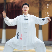 For Fenghua Taiji fish tai chi suit womens new elegant performance competition performance clothing three-piece fashion medium-long section