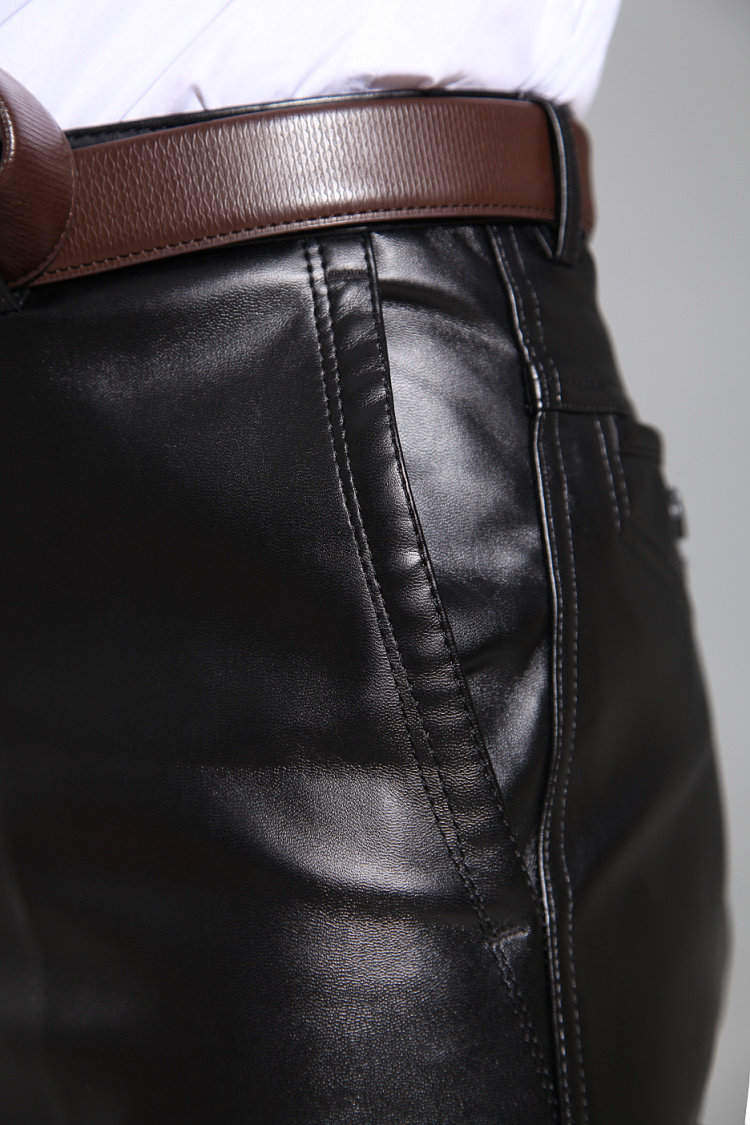 Pantalon cuir homme droit pour hiver - Ref 1479209 Image 25