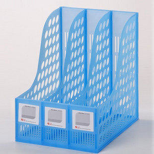 Pearl - 3G Data Frame Transparent Blue Three - in - one File Frame 3 - grid File Box Office supplies