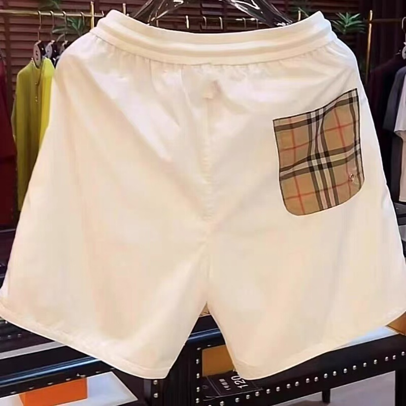 2025 European Fashion Summer Thin Casual Shorts for Men, High-End Versatile Drawstring Plaid Zipper Five-Point Shorts for Men