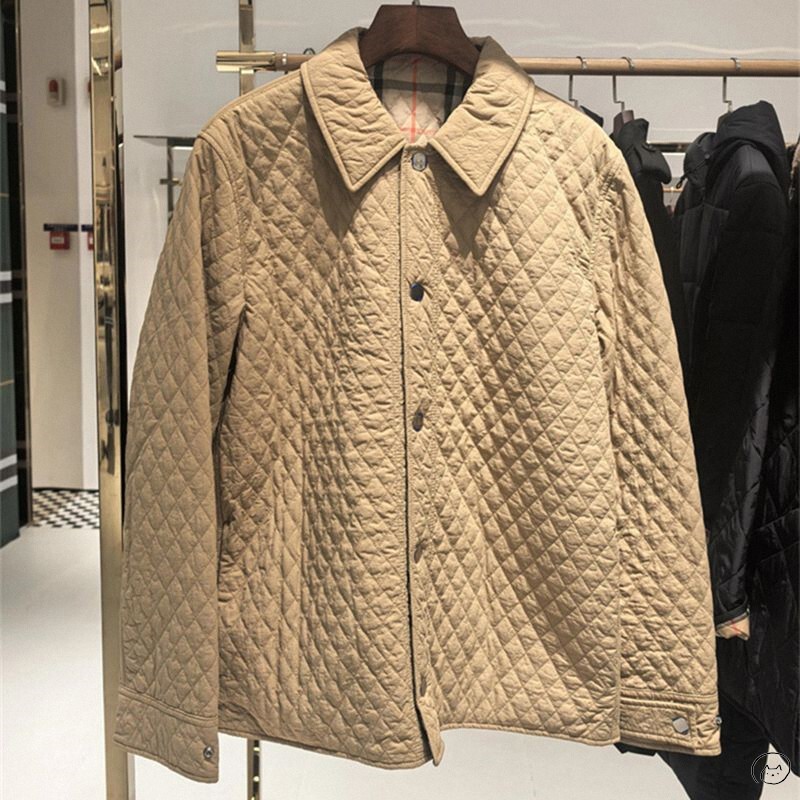 Burberry/Burberry New Model Burberry Lined Plaid Color-Blocked Cotton Jacket for Women and Men