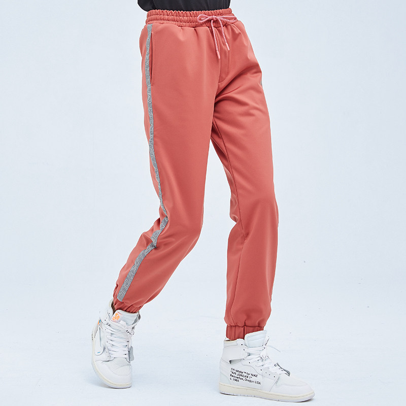 Outdoor soft shell flush pant trousers female plus suede thickened waterproof windproof loose climbing casual close-up bunches sport thick cotton pants