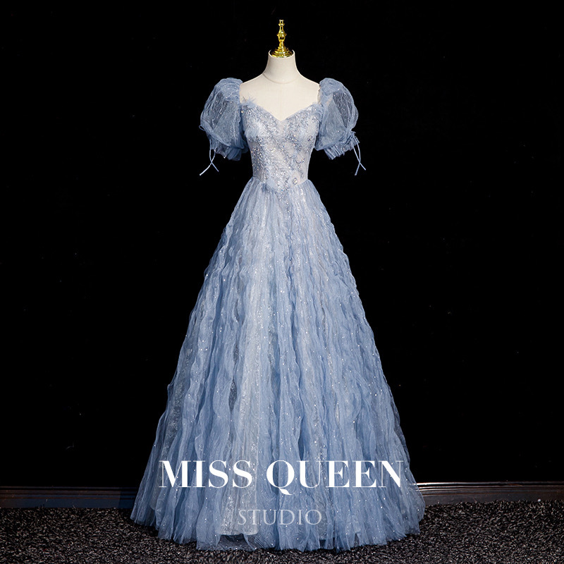 Missqueen Toast Dress, Bride's Engagement High-End Light Luxury Niche Coming-Of-Age Ceremony Birthday Banquet Art Exam Evening Dress Missqueen Toast Dress, Bride's Engagement High-End Light Luxury Niche Coming-Of-Age Ceremony Birthday Banquet Art Exam Evening Dress