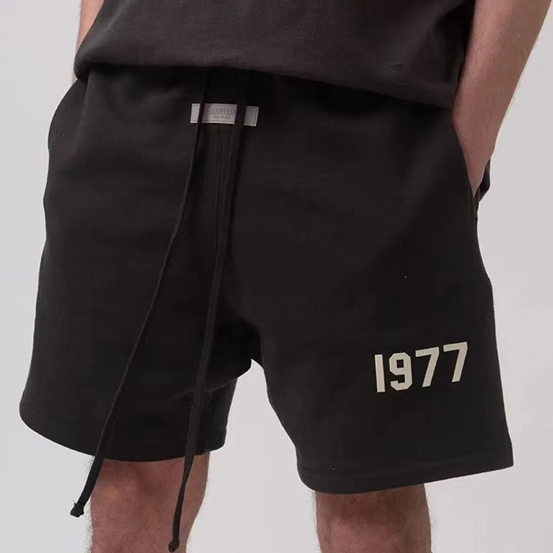 Fog Passed Inspection Overseas Version Essentials American Style 1977 Shorts Men's Summer Casual Sports Loose Five-Point Shorts Trendy