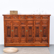 Ming and Qing classical solid wood six door six bucket shoe cabinet Chinese shoe cabinet antique Elm Elm shoe cabinet multifunctional shoe cabinet