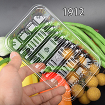 1912 disposable transparent tray supermarket fresh tray rectangular plastic tray fruit vegetable tray