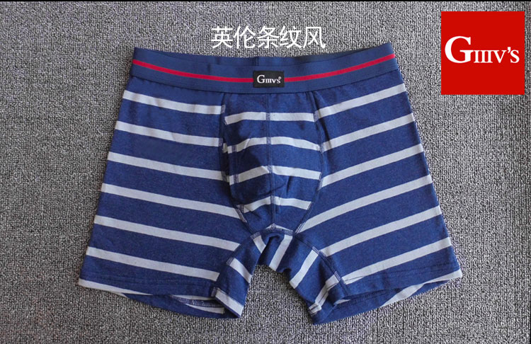 Kích thước lớn nam đồ lót nam cotton boxers cộng với quần dài đầu cộng với phân bón cộng với lớn trung niên cao eo chịu mài mòn chân thủy triều