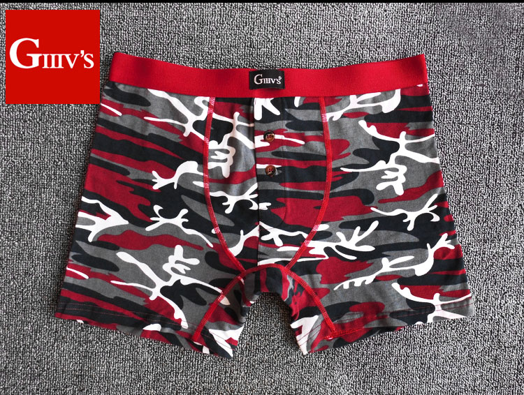 Kích thước lớn nam đồ lót nam cotton boxers cộng với quần dài đầu cộng với phân bón cộng với lớn trung niên cao eo chịu mài mòn chân thủy triều