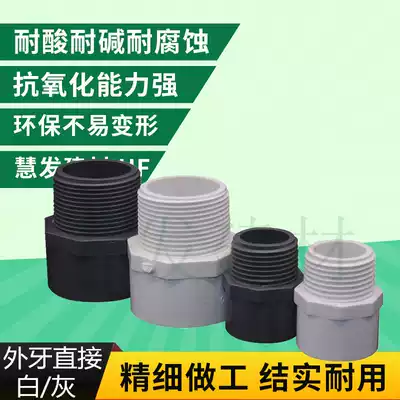 PVC water supply pipe wai ya directly rib through 20 25 32 40 50 63 tooth tip 90 110