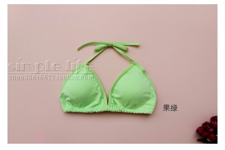 Áo hai dây bikini phía dưới với bụng khiêu vũ đồ lót cotton treo cổ quấn ngực ống áo ngực áo ngực