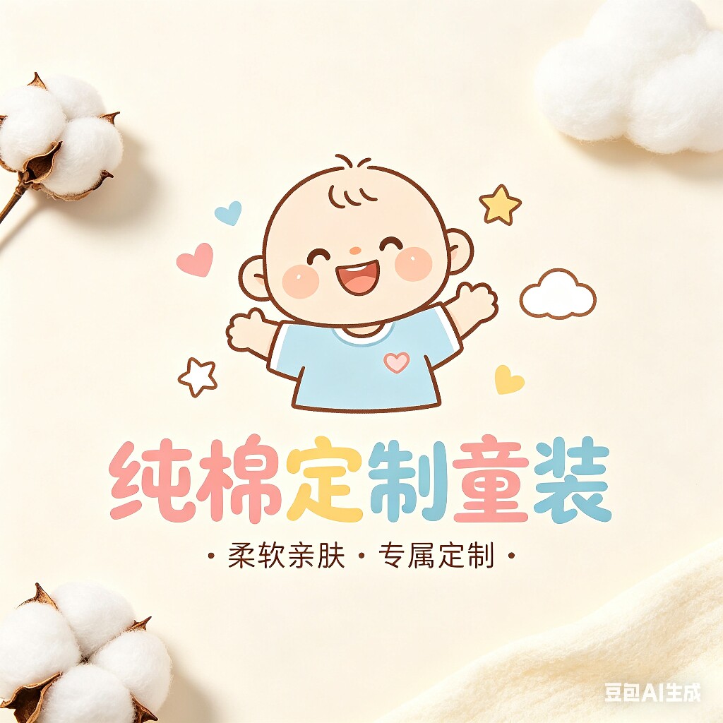 纯棉定制童装的LOGO