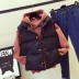 2018 mới xuống áo vest nữ mùa thu và mùa đông ngắn bf áo trễ vai áo khoác chống nắng nữ Áo vest