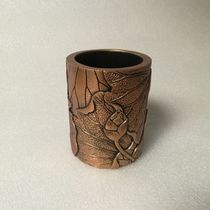 New retro Chinese lotus leaf pen holder creative personality study office decoration to send teacher gifts