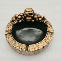 Fashion creative personality skeleton ghost head large ashtray boyfriend home office decoration gift