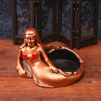 Fashion mermaid ashtray living room creative crafts ornaments personality gift for friends to send family