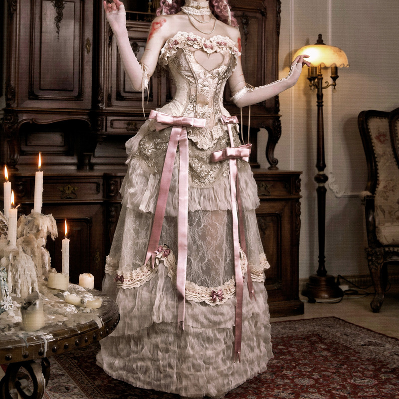 Blood Supply Original ◆ The Poetess of Love's Love Box Heart Fishbone Corset Rococo Waist Slimming Top Halloween Blood Supply Original ◆ The Poetess of Love's Love Box Heart Fishbone Corset Rococo Waist Slimming Top Halloween
