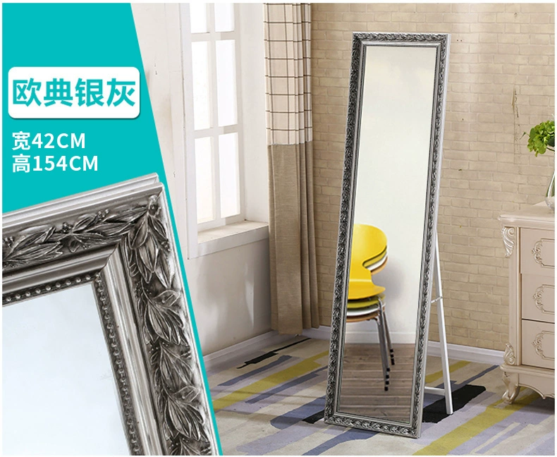 Gương sàn tủ quần áo ký túc xá sinh viên tích hợp gương trượt tường treo tường sinh viên giá rẻ đơn giản gấp gương - Gương gương ghép
