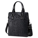 Барсетка, квадратная кожаная сумка на одно плечо, сумка через плечо, крокодиловый принт, из натуральной кожи