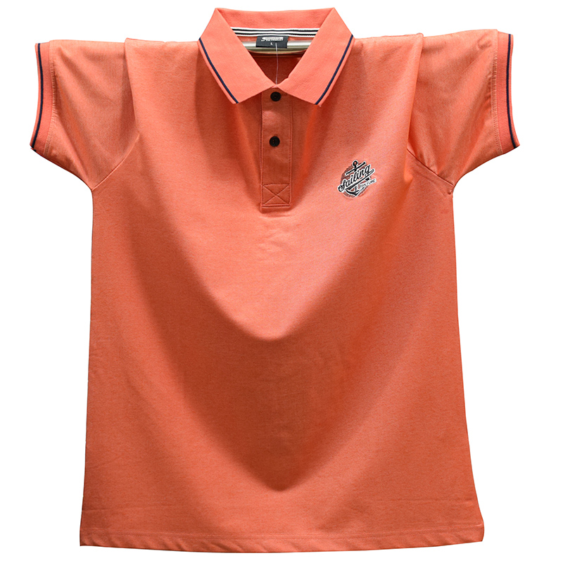 Đàn ông của bông đang lớn chất béo tăng ba bộ trang phục ve áo lỏng tay t-shirt áo sơ mi polo giữa năm nửa tay áo T-shirt