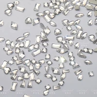 Пятьдесят из Swarov 2510 плоская плоская симномия, 50 кусочков белого камня белый