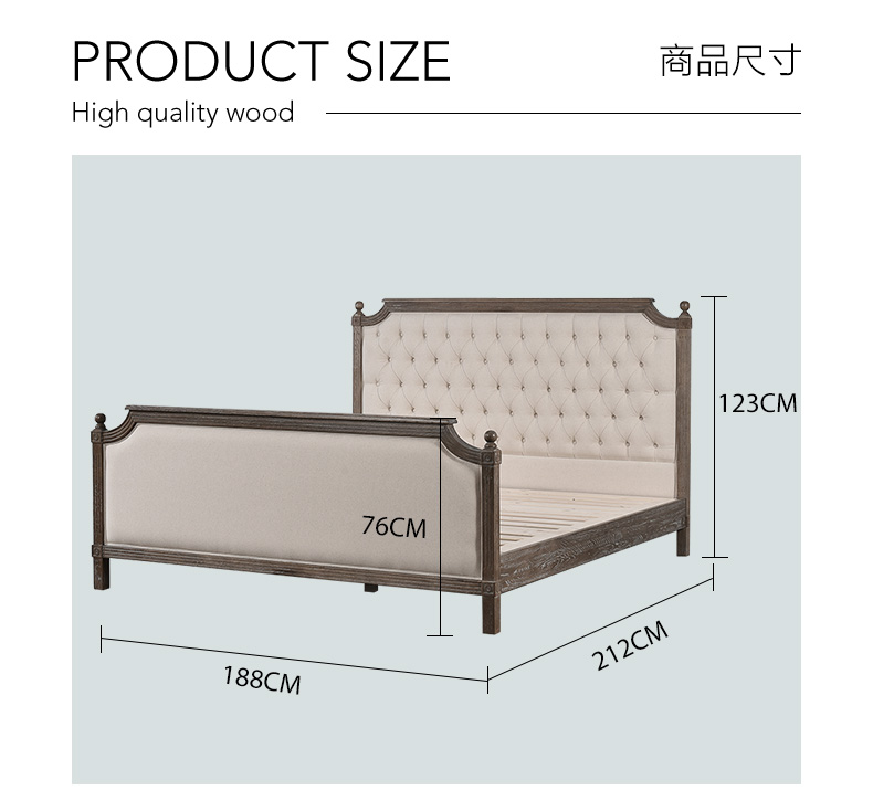 phong cách quốc gia châu Âu Roman cột gỗ sồi trắng khăn trải giường gỗ Bắc Mỹ Pháp, bọc đúp - Giường giường tầng thông minh
