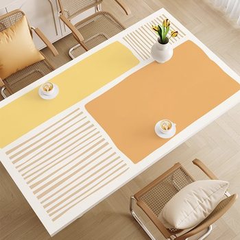 Cream style waterproof and oil-proof disposable tablecloth