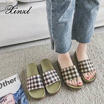 Slippers female outwear fashion summer cool slippers thick bottom seaside pastry bottom anti-slip for students Holiday beach shoes