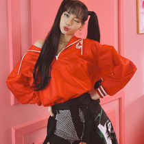 Lisa Same Coat Ins Spring Summer Bat Cuff Sunscreen Ice Silk Breathable Jacket Jazz Dance Team Custom 246