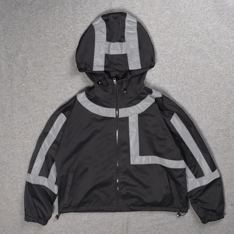 The star's 3M reflective function of the 3M mirror of the cap female coat rap hip hop street dance team customized 112