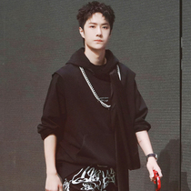 Street Dance 4 Wang Yibo Han Geng Sleeveless Jersey Hip Hop Loose Machete Machete cut T-shirt Qi Dance Team Custom 199