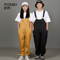 American Retro Hip Hop Locomotive Strings Loose Couple Pants Street Dance Team Customized 036