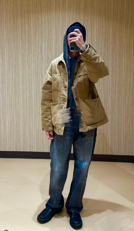 Ict Macray Coverall Crash Distressed Washed Four-Pocket down Jacket Visvim