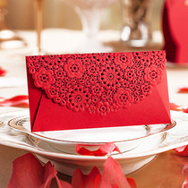 High-end Chinese hollow relief flower red envelope girlfriends wedding opening New year profit is creative newcomer wedding