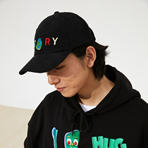 HUGALLGUILT autumn and winter new products adjustable size corduroy embroidered curved brim hat baseball cap peaked cap