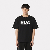 HUGALLGUILT19 spring and summer new products basic short-sleeved trend casual half-sleeve bottoming round neck classic LOGO T-shirt