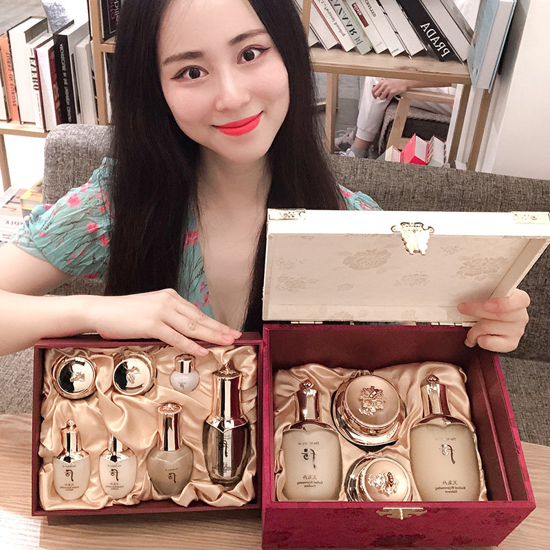 ㊣ The new Korean queen weather Dan double-layer big box Whoo after the water cream cream skin care products