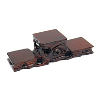 Red Wood Handicraft Chicken Wings Wood Tree Root Carving Base Purple Sand Pot Tea Tea Stone Jade Stone Jade Flower Pot Solid Wood Decorative Pendulum