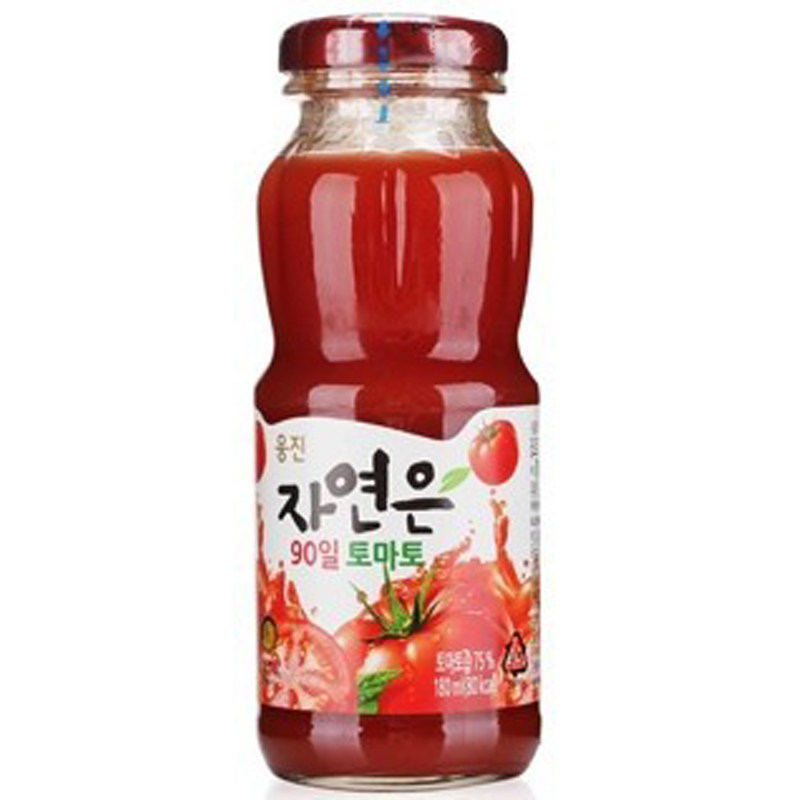 【天猫超市】韩国进口饮料熊津自然番茄 180ml/瓶 健康果味饮料