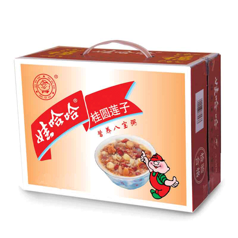【天猫超市】 娃哈哈桂圆莲子八宝粥 360g*12罐 方便速食小吃
