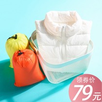 2021 new stand-up collar thin down jacket womens short fashion slim autumn and winter large size thin jacket anti-season promotion