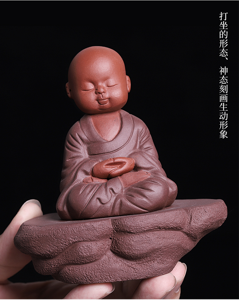 Purple sand tea for its ehrs spoil the young monk zen tea table is placed lovely tea play the little novice monk home decoration interesting products