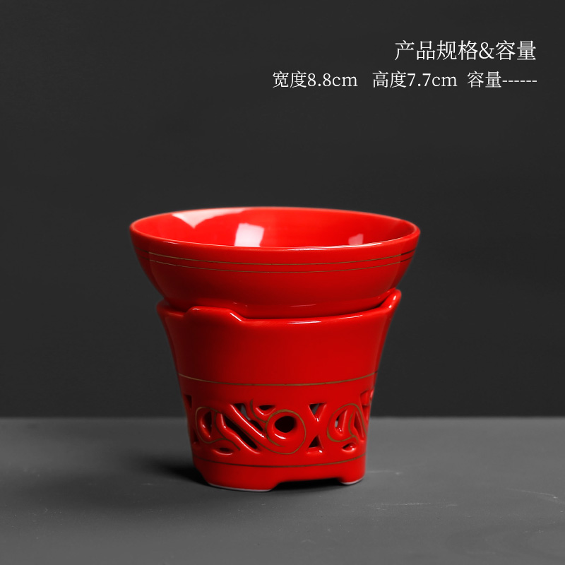 Ceramic) Chinese red tea filter) is to restore ancient ways of tea tea strainer kung fu tea shelf parts